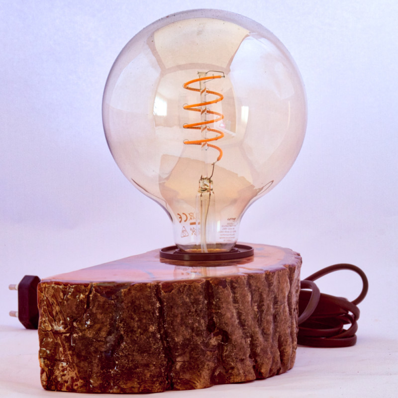 Lampa na biurko/komodę z żywicą epoksydową L4_photo1