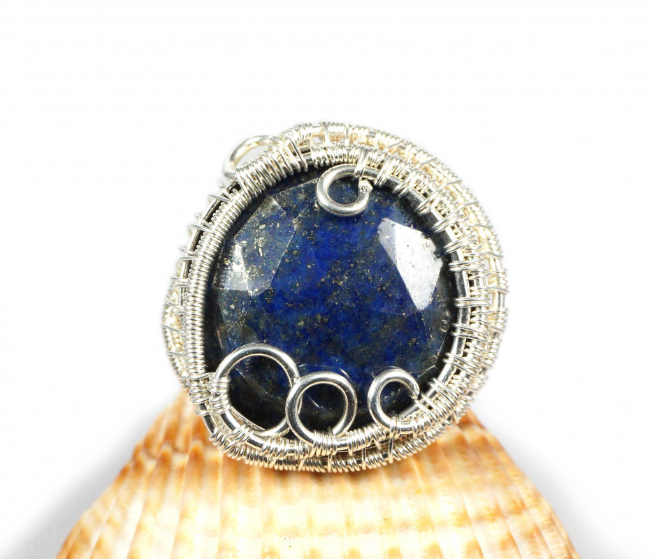 Lapis lazuli,Srebrny pierścionek z lapisem_photo1