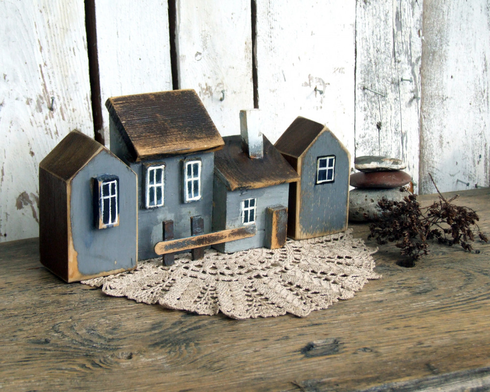 Małe szare domki - zestaw domków z drewna_photo1