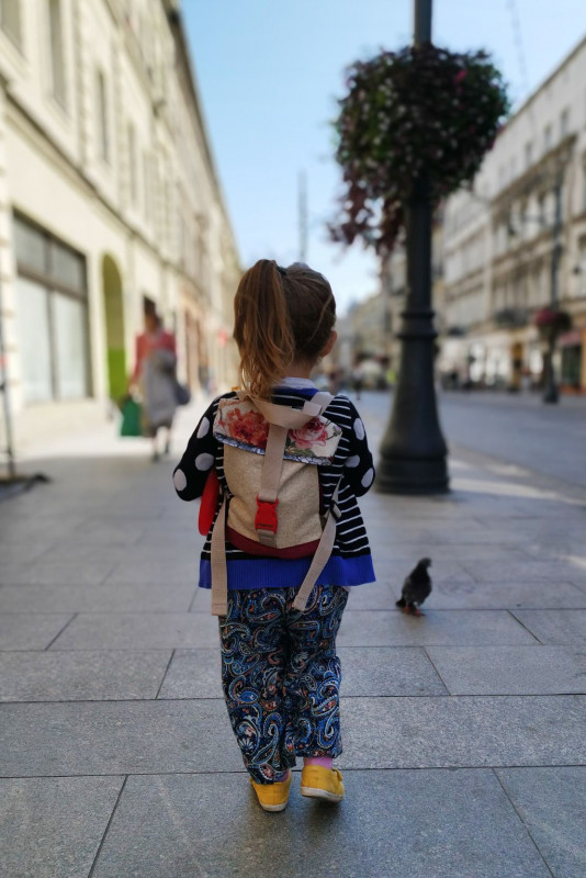 Mały plecak kurierski dla dziecka ecru_photo1