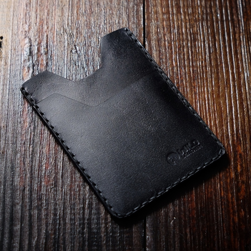Minimalistyczny portfel skórzany czarny Chudy_photo1