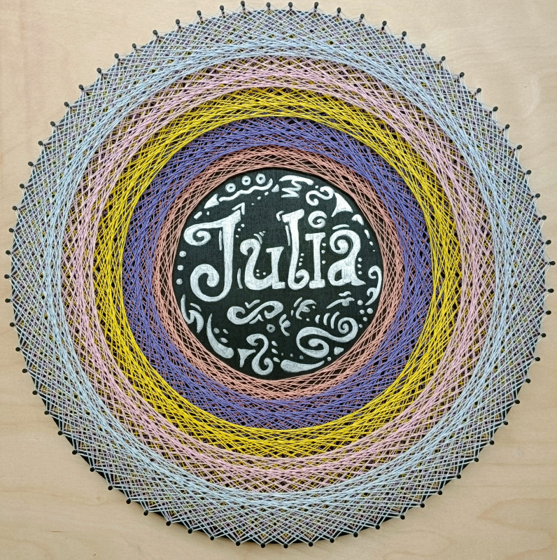 Obraz Julia, String art_photo1