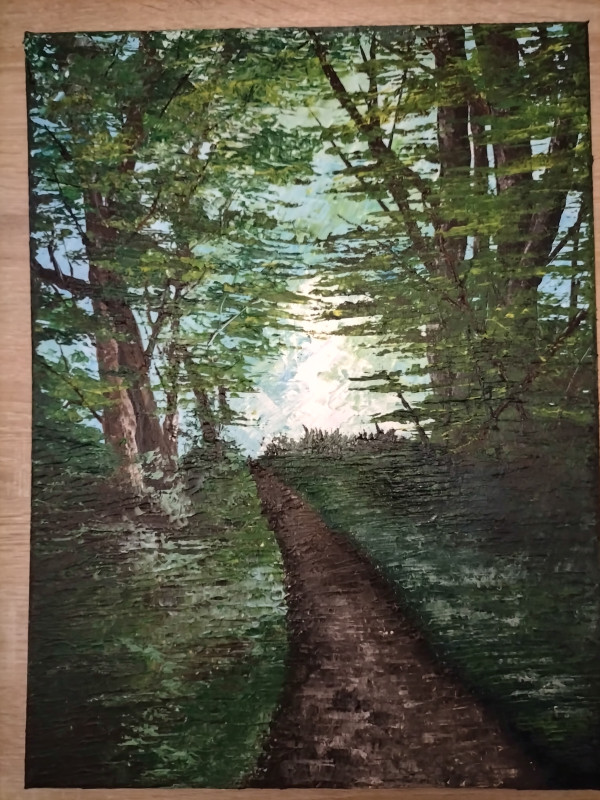 Obraz ręcznie malowany "las"_photo1