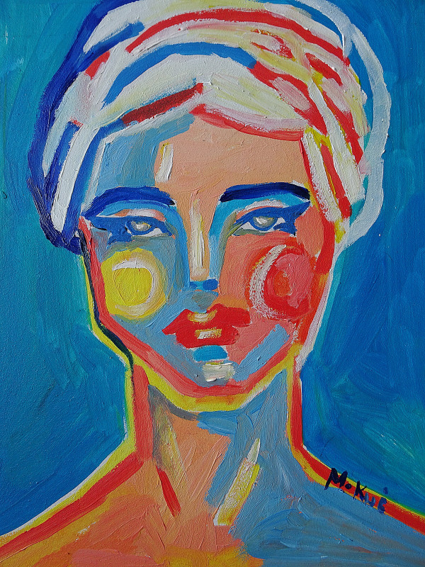 olejny obraz salonu portret kobiety w turbanie_photo1