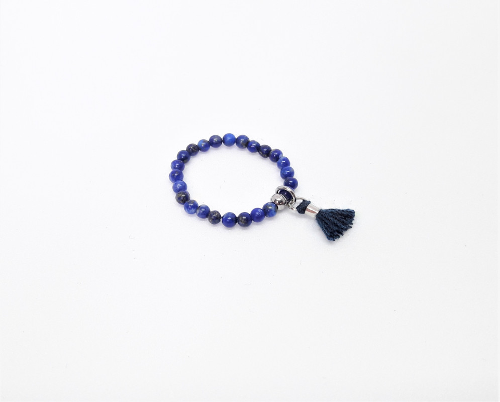Pierścionek lapis lazuli elastyczny_photo1