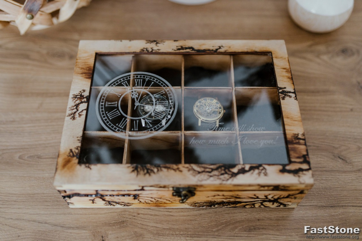 Pudełko na zegarki , Drewniane pudełko na zegarki_photo1