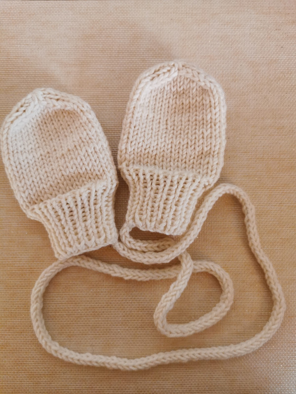 Rękawiczki niemowlęce bawełna/merino_photo1