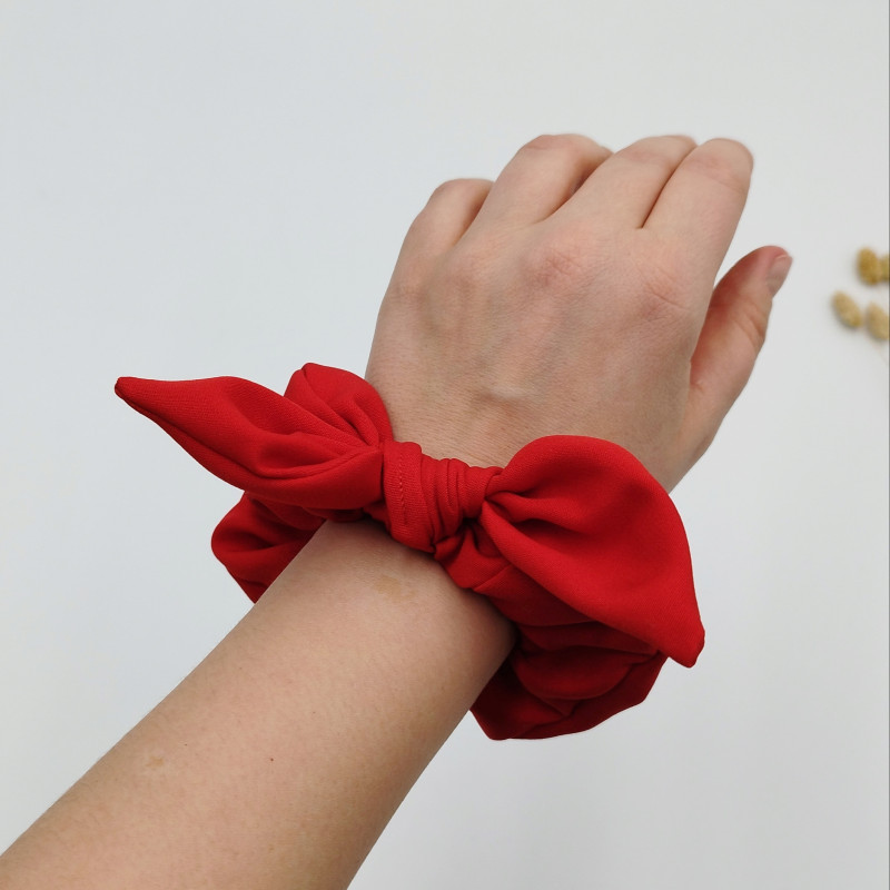 Scrunchie/frotka bow Red_photo1