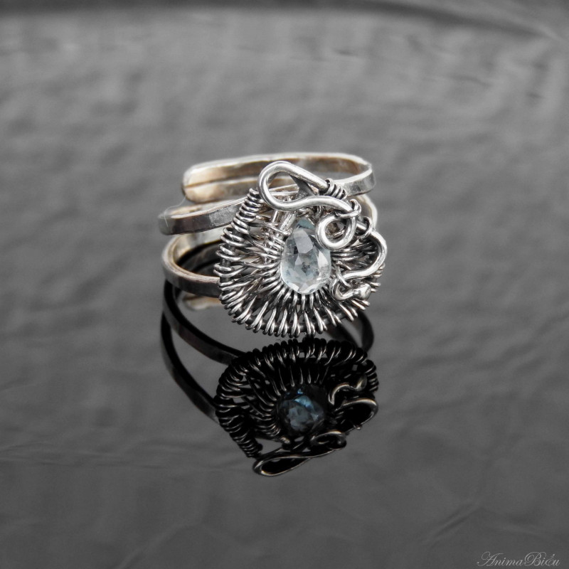 Specjalne - pierścionek srebrny z topazem_photo1