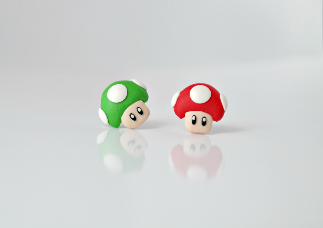 Super Mario - grzybki kolczyki_photo1
