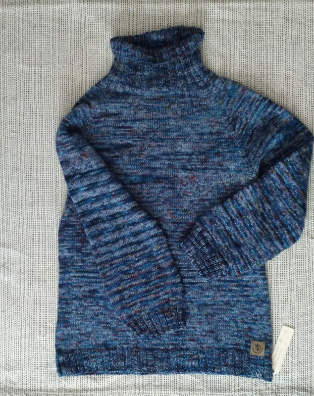 Sweter melanżowy z wełny jagnięcej_photo1