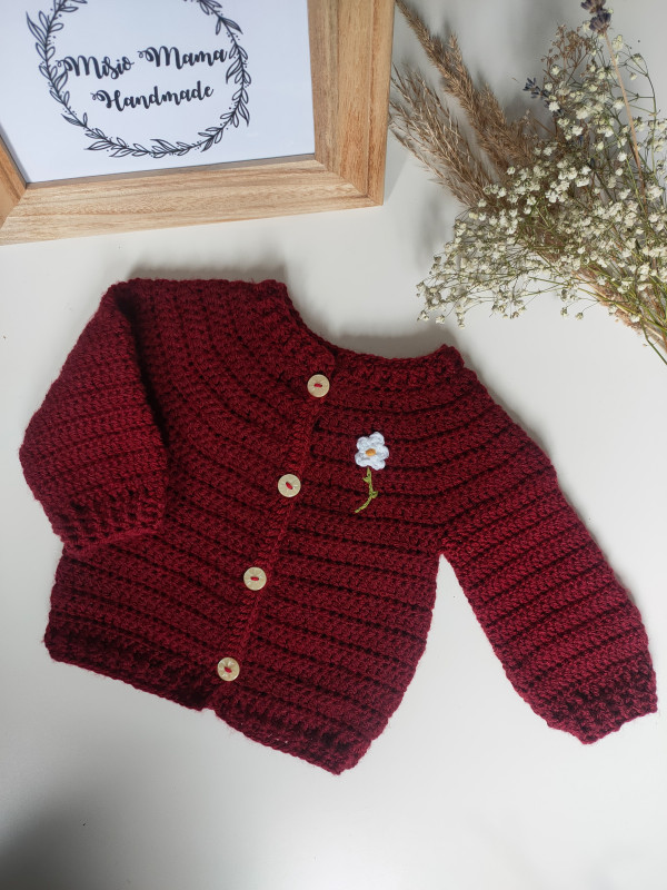 sweterek vintage sweter na szydełku dla dziecka_photo1