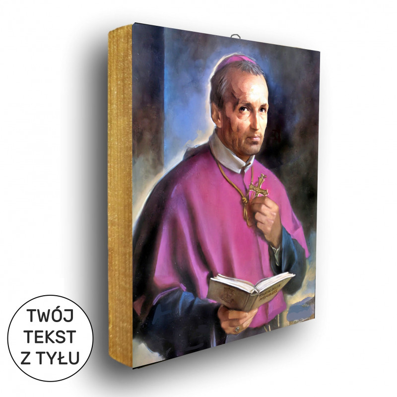 Święty Alfons  Liguori - ikona z tekstem z tyłu_photo1
