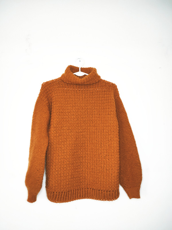 Szydełkowy sweter Brown_photo1