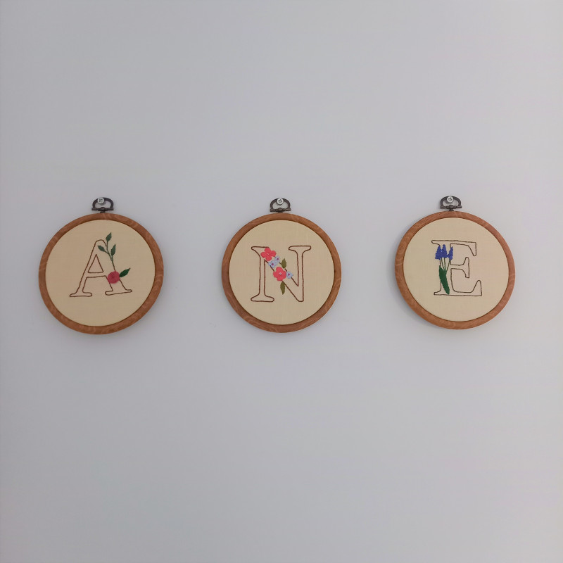 Ustal Niewiadoma Oznacz Ja Dowolna Litera Tamborek monogram - dowolna litera - Sklep Online Artyferia
