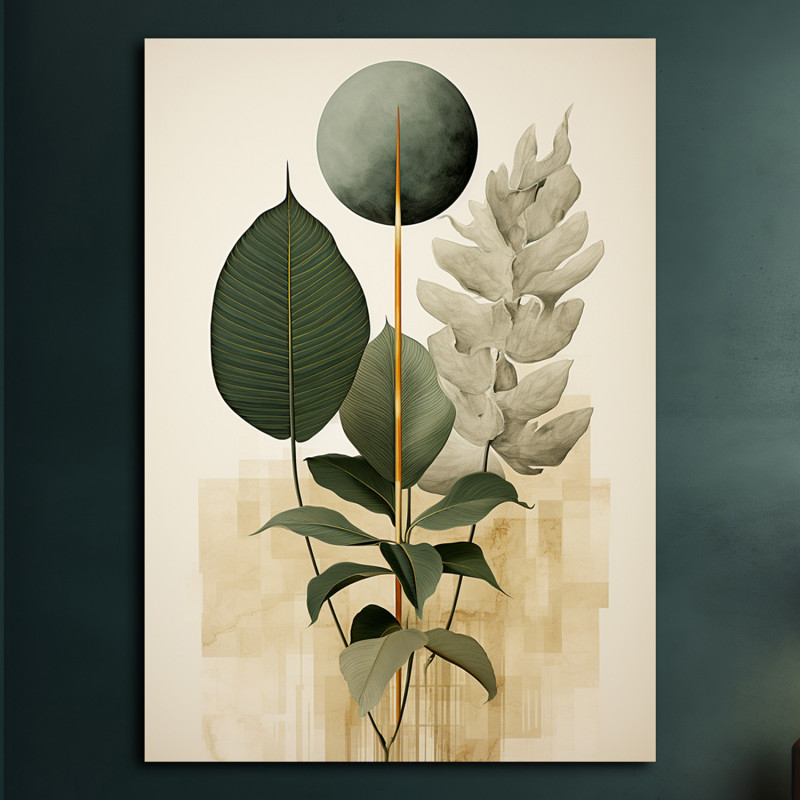 Tropikalne liście - Plakat - Loft, Abstrakcja #6_photo1