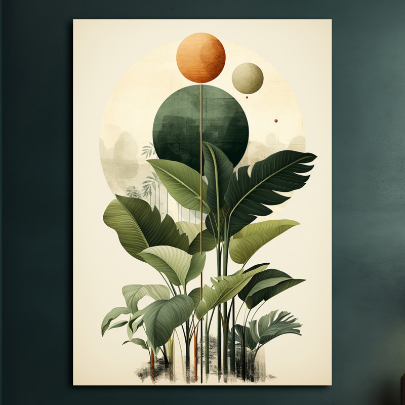 Tropikalne liście - Plakat - Loft, Abstrakcja #8_photo1