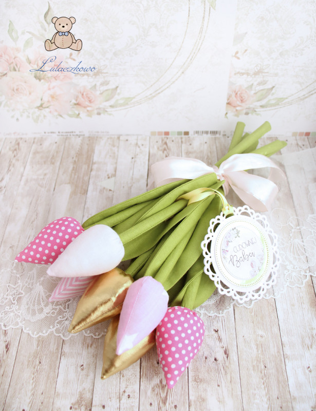 Tulipany bukiet dekoracja Dzień Babci prezent_photo1