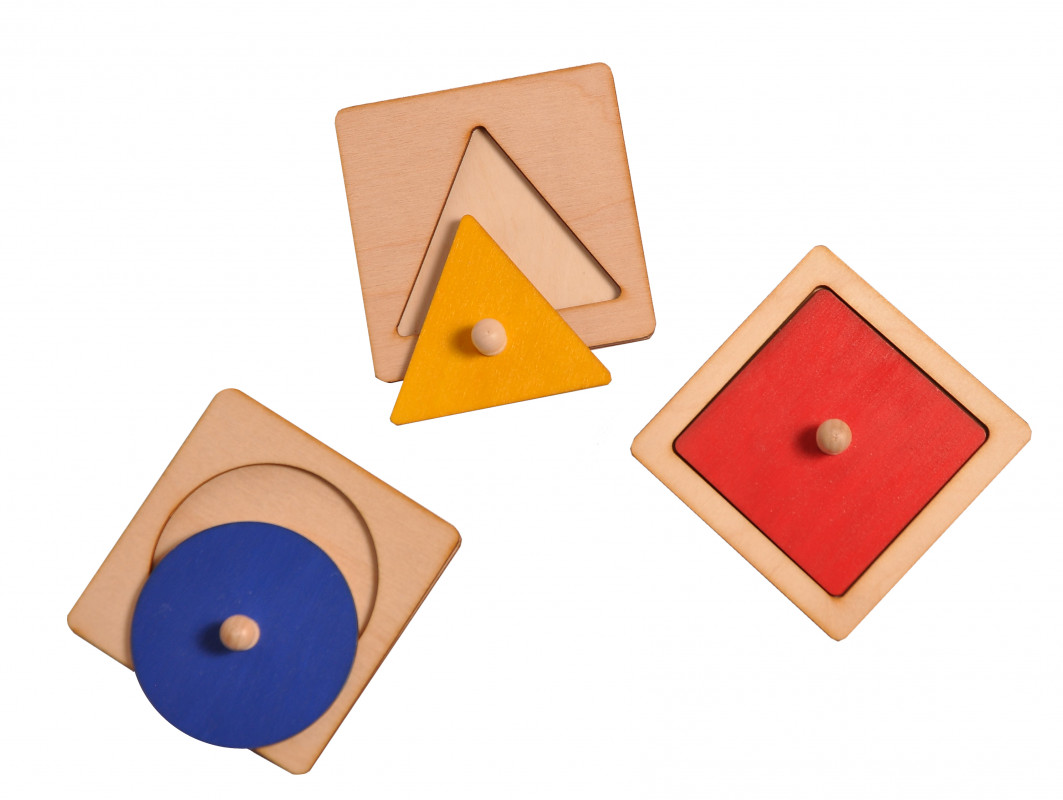 Układanka koło, kwadrat, trójkąt Montessori_photo1
