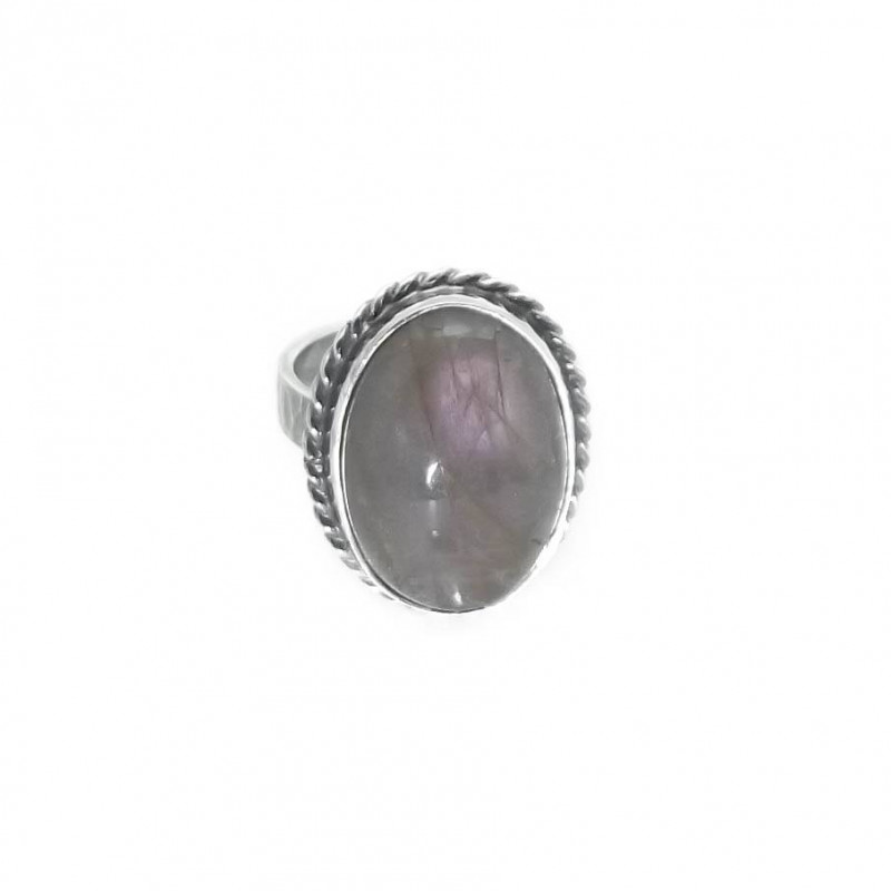 Vintage pierścionek fioletowy labradoryt srebro_photo1