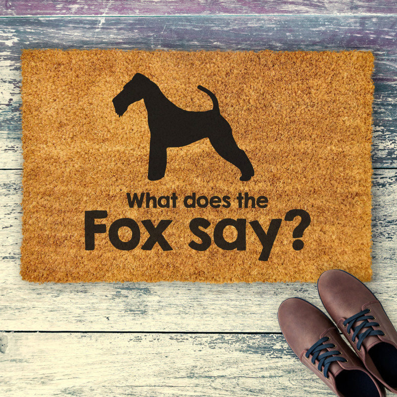 Wycieraczka z foksem “What does the fox say?”_photo1
