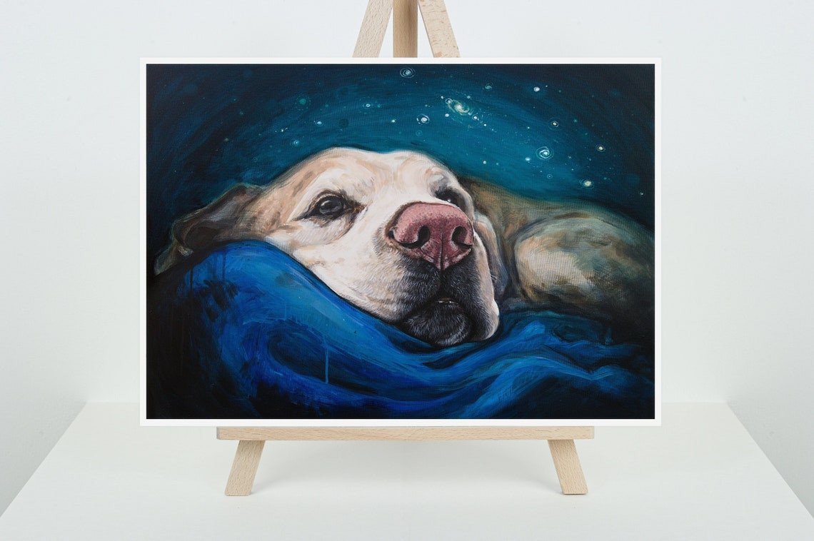 Wydruk Fine Art - Labrador biszkoptowy A4, A3_photo1