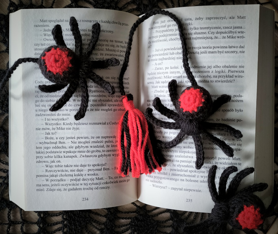Zakładka do książki, pająk, pająki_photo1