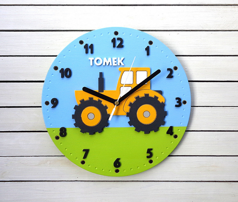 Zegar dla chłopca z traktorem i imieniem_photo1