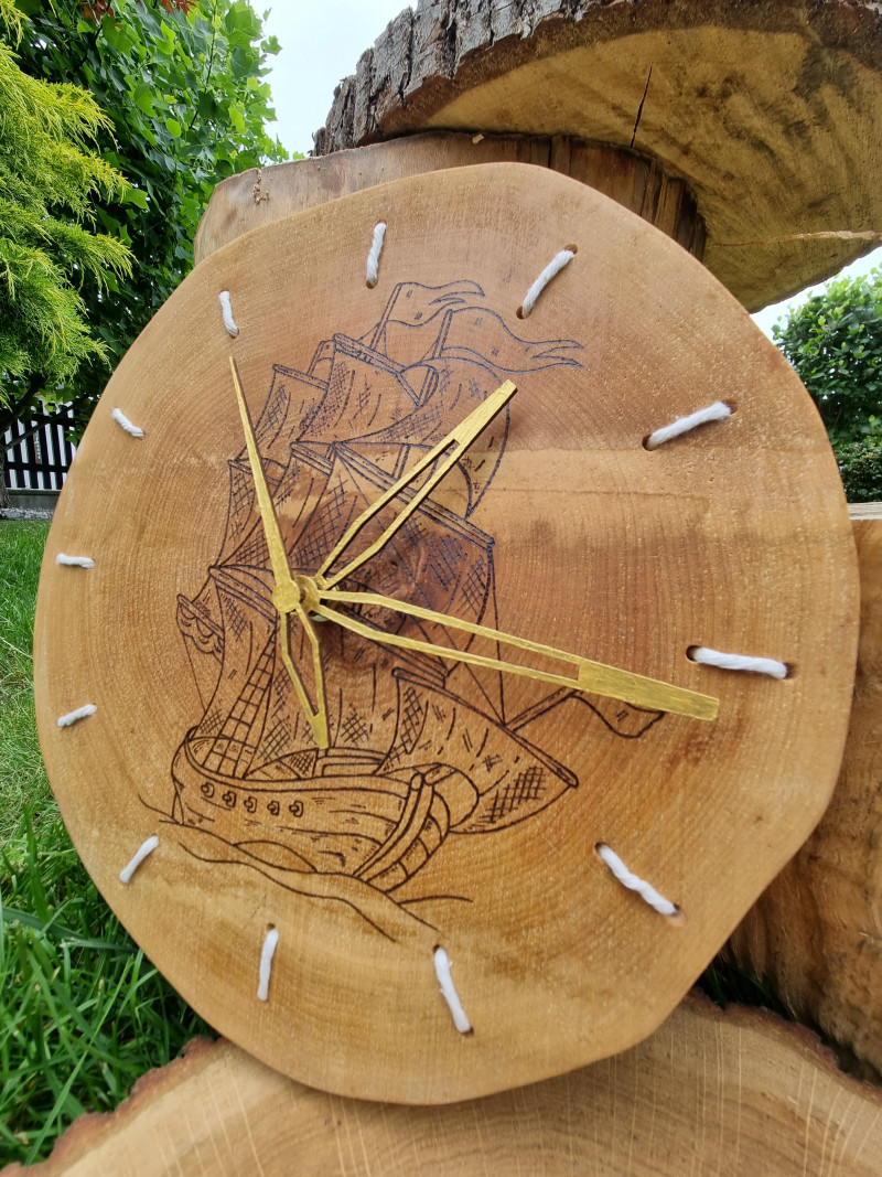 Zegar drewniany "żeglarz"_photo1