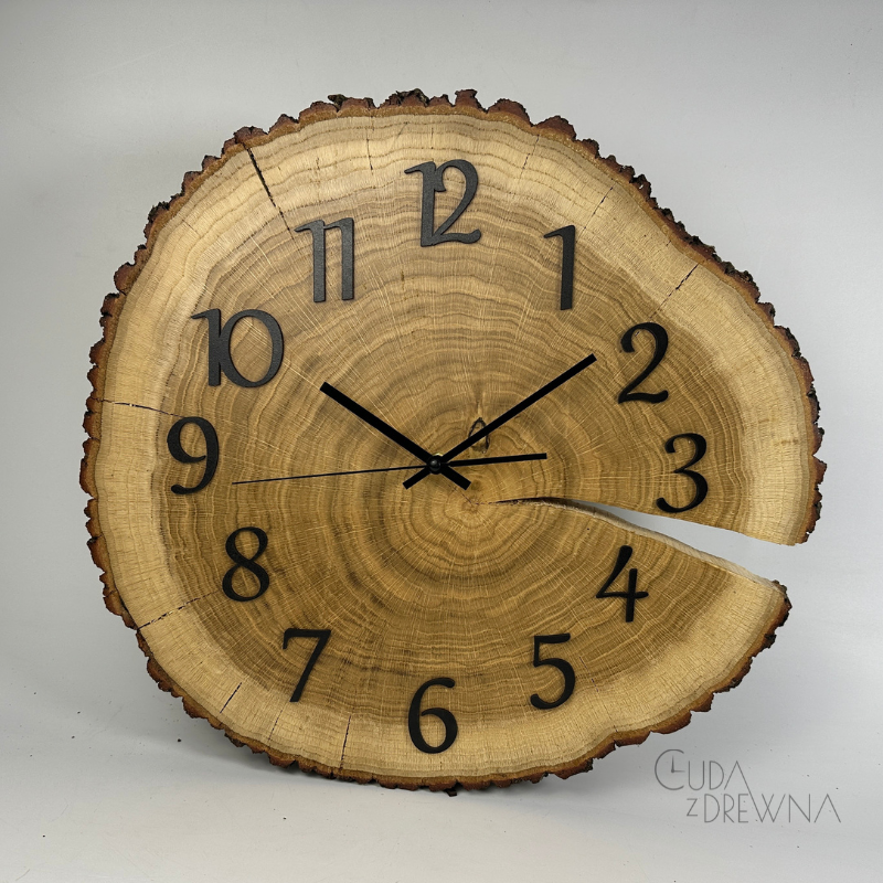 Zegar z dębowego drewna 40 cm_photo1