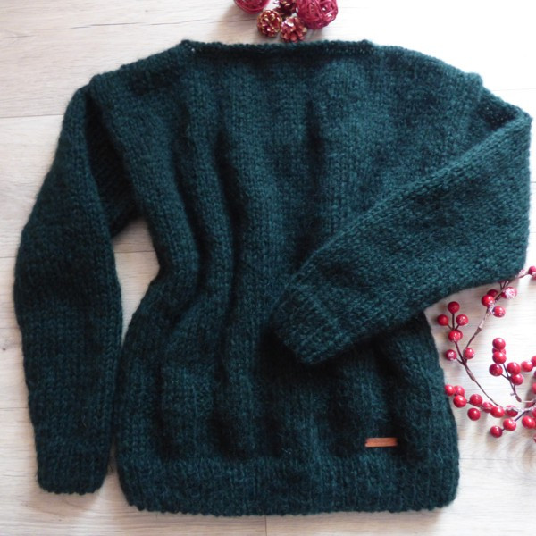 Zielony sweter moherowy_photo1