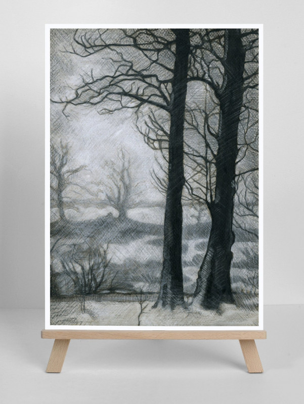 Zimowy pejzaż - Wydruk Fine Art A4, A3_photo1